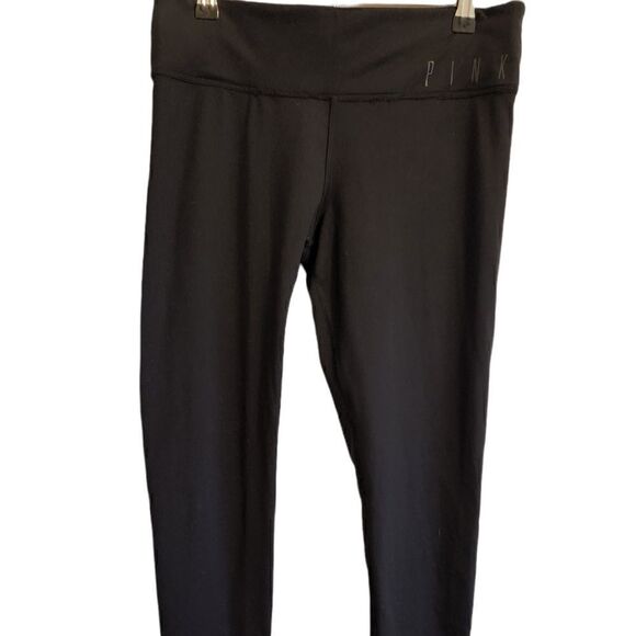 VICTORIA'S Secret PINK Black Leggings - Picture 1 of 6
